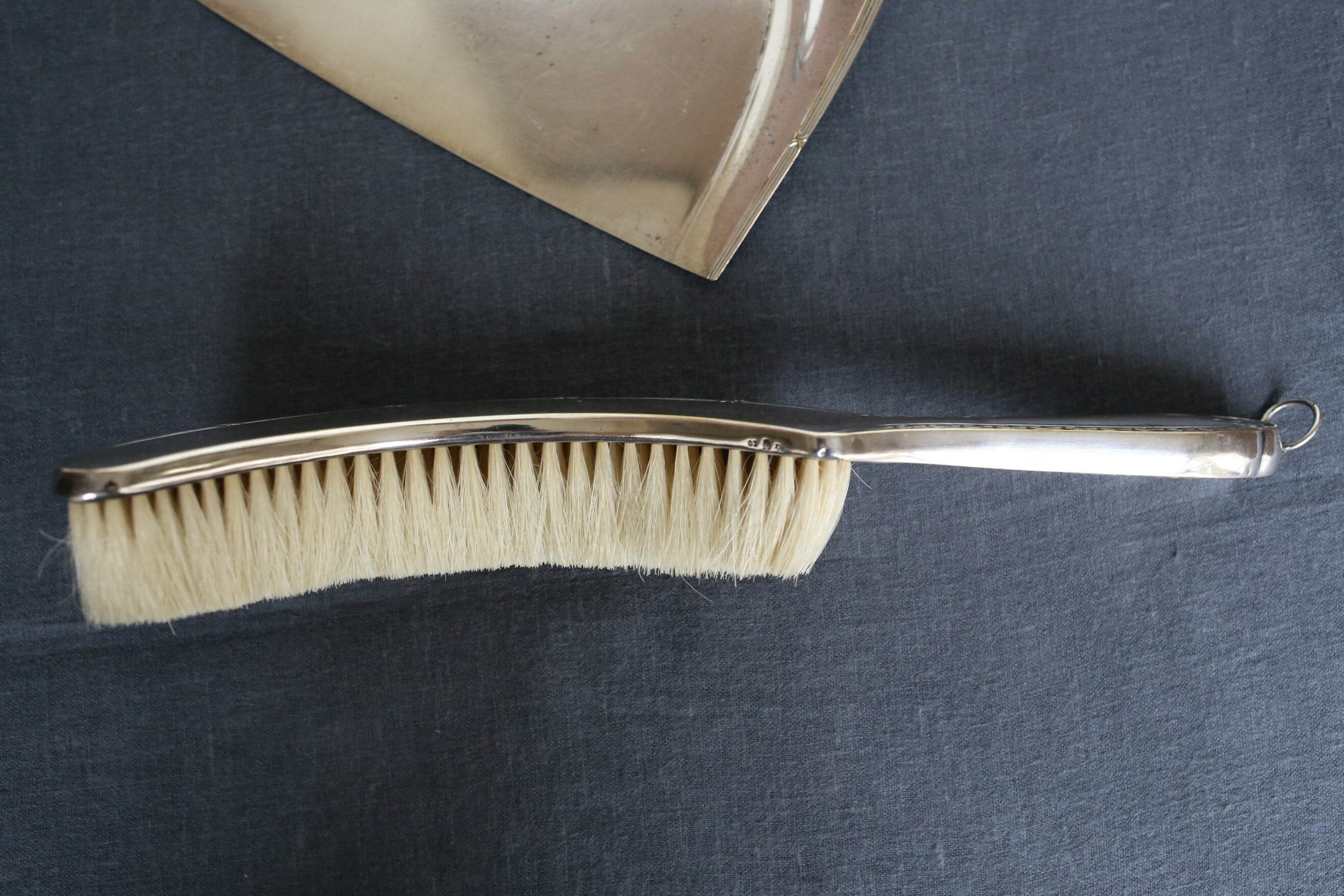 パリで購入した純銀プレートのダストパン　ビンテージですが実用　未使用品 フランス アンティーク ヴィンテージ シルバープレート ダストパン