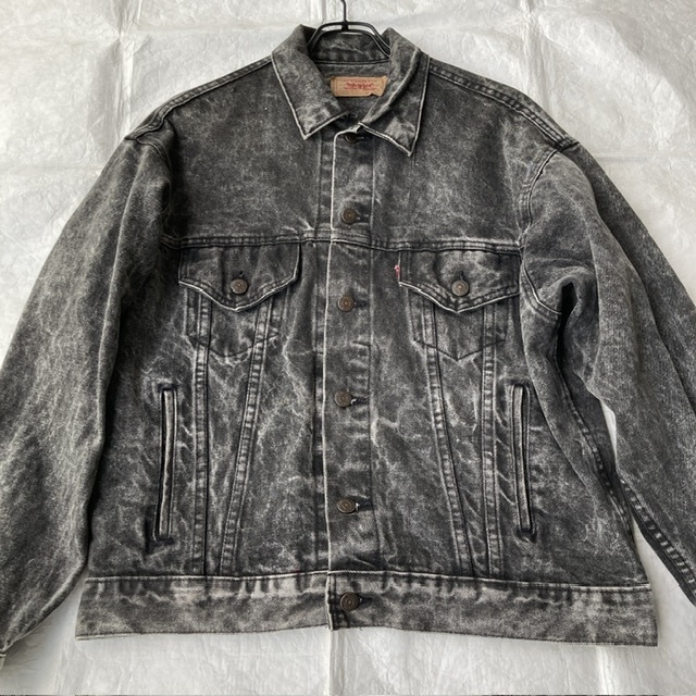 Levi’s 70507-0253 デニムジャケット 先染めブラック 80s 画像2