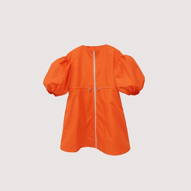 バルーンスリーブワンピース（オレンジ）