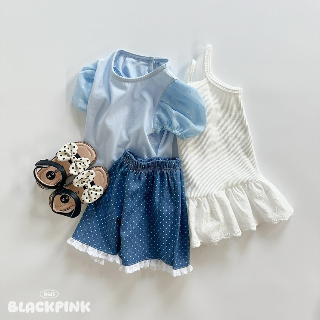 [BLACKPINK] Dot Trace Shorts (2XL) / [블랙핑크] 도트레이스반바지 (2XL)
