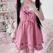 ゆめかわ♡ピンクいちごワンピース　wanpi199