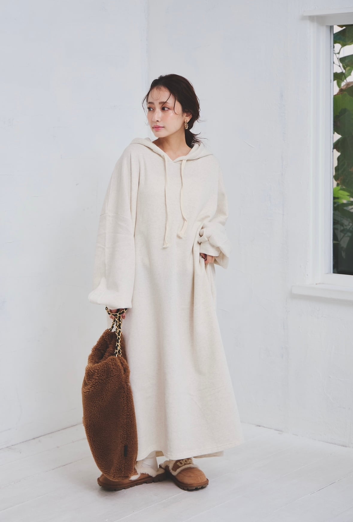 裏起毛 Parke onepiece | mite