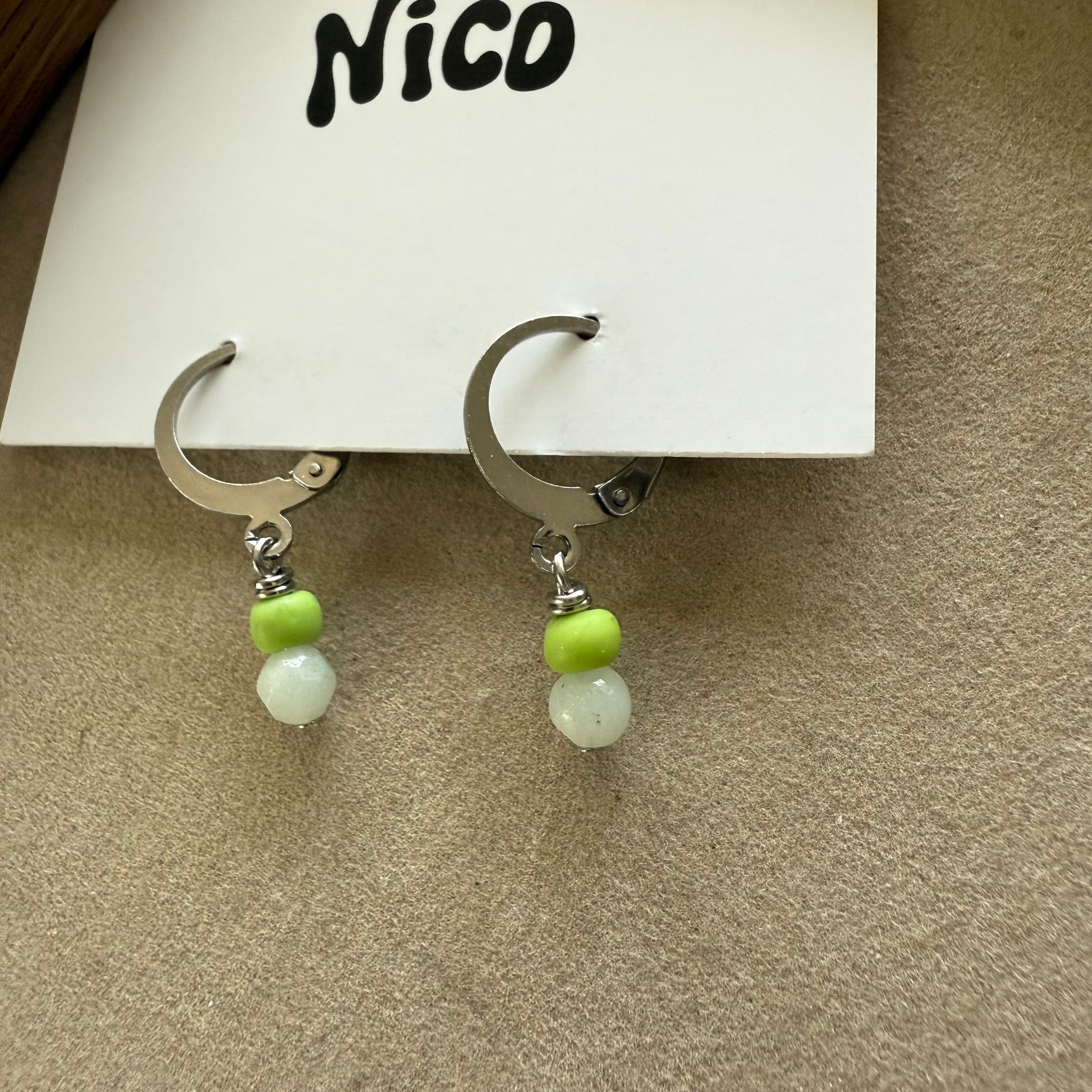 NC26079【サージカルステンレス:シルバー】nicoピアス