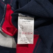 CUTTER & BUCK カッターアンドバック アーガイル柄 ハーフジップ ニット LL /ネイビー系 ゴルフウェア 刺繍ロゴ スポーツ デサント