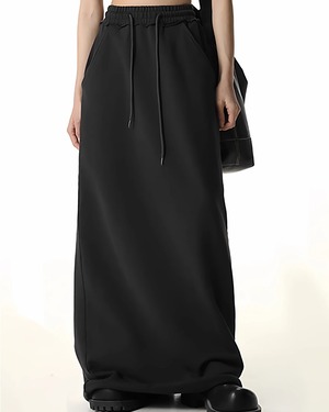 バックスリット スウェットスカート A0837