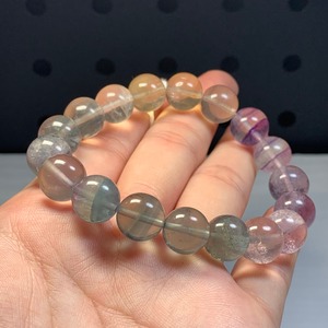 A67.変わった色合いグラデーションフローライト・ブレスレット