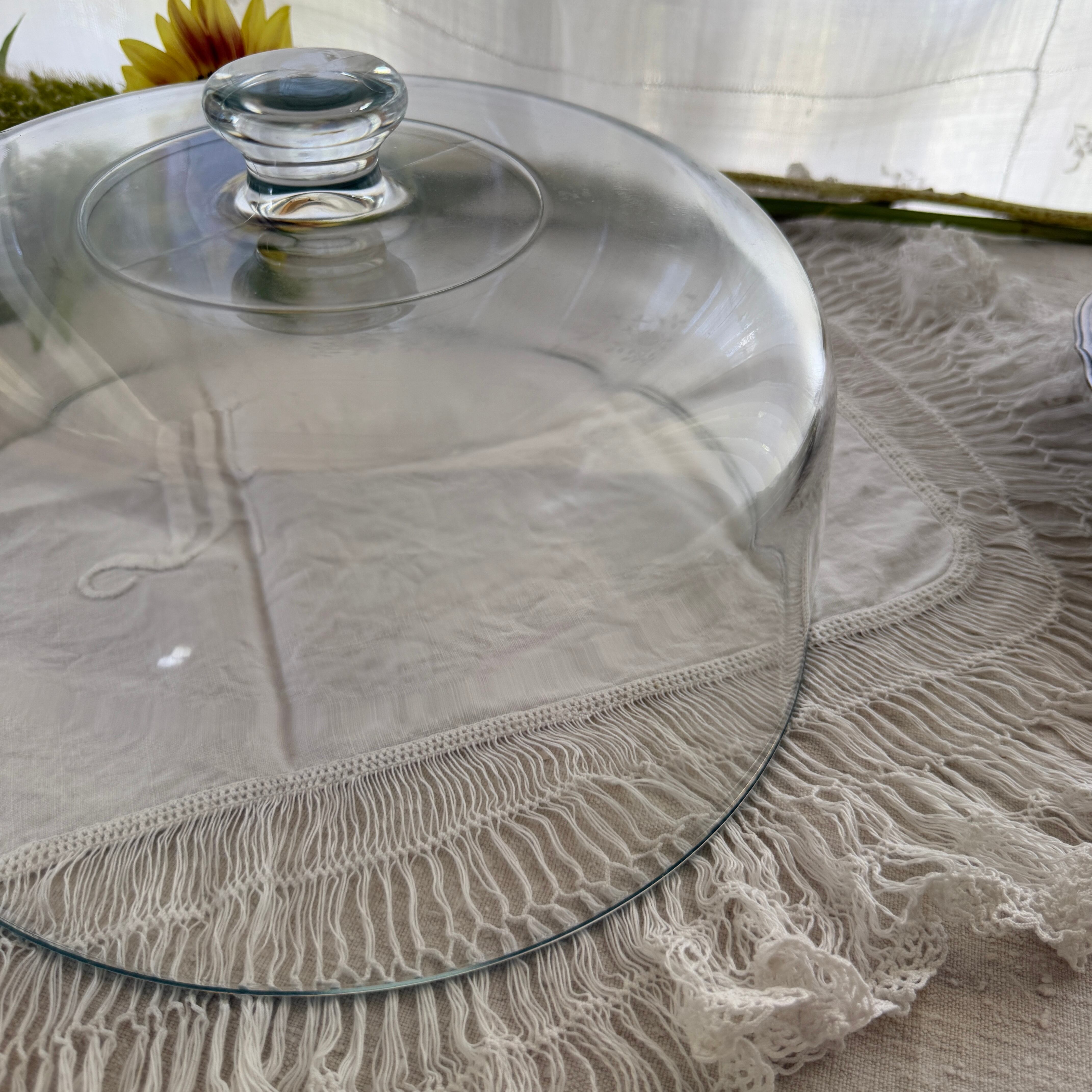 French Vintage Glass Dome/フランスヴィンテージのドーム型カバー