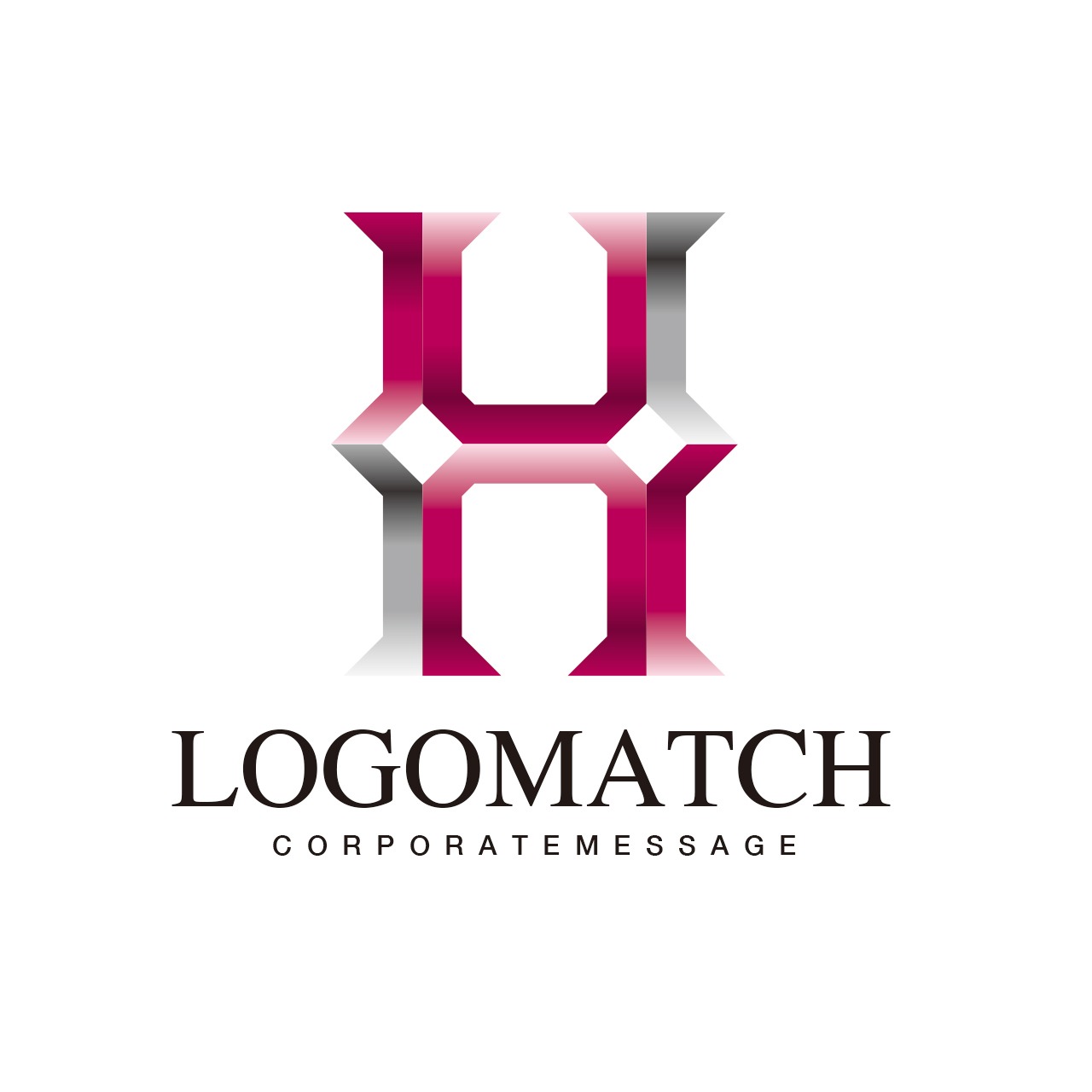 堅牢なラグジュアリーHのロゴ