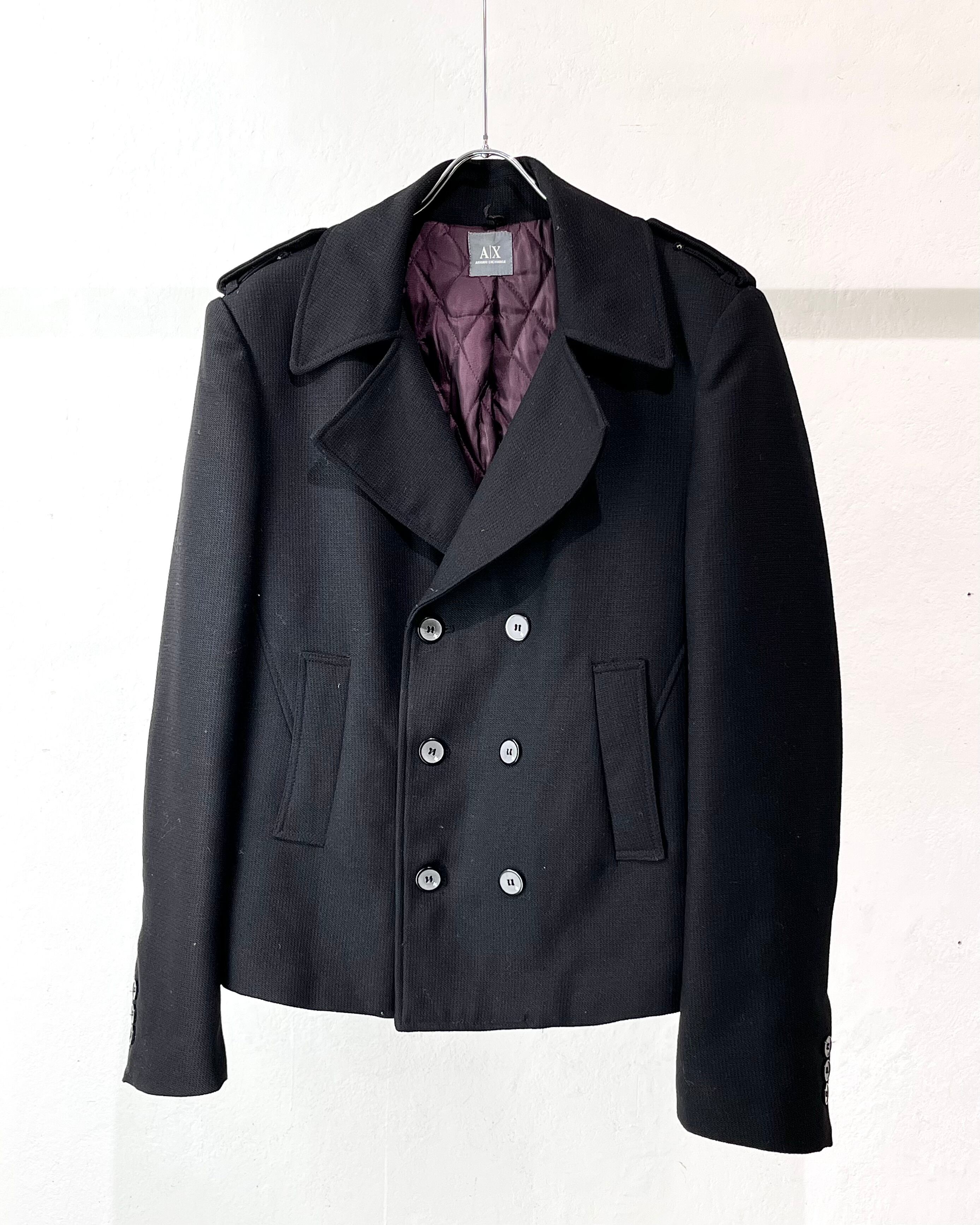 ARMANI EXCHANGE Short-Leg Double-Breasted P-COAT