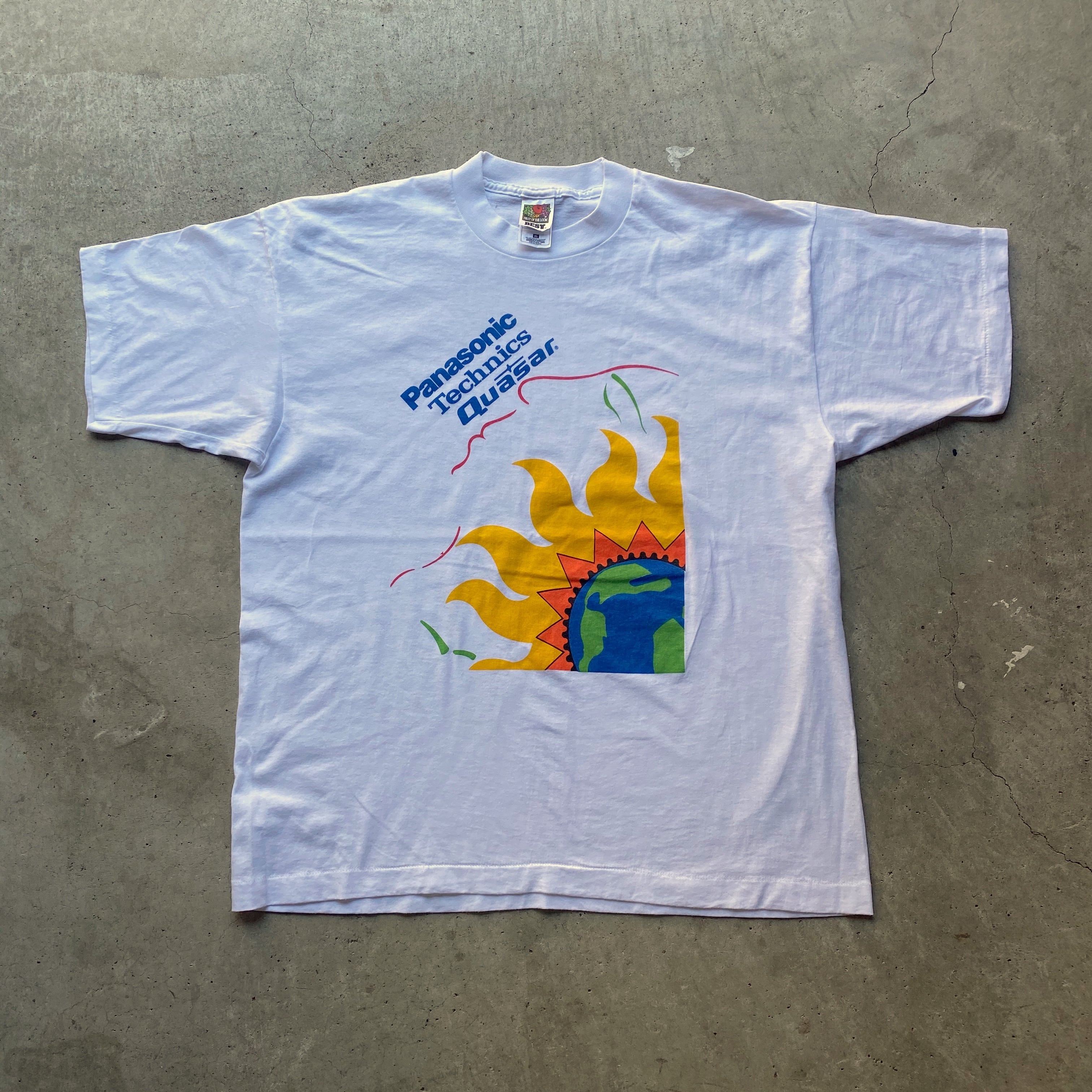 Panasonic パナソニック Technics Quasar 企業ロゴTシャツ プリントT 