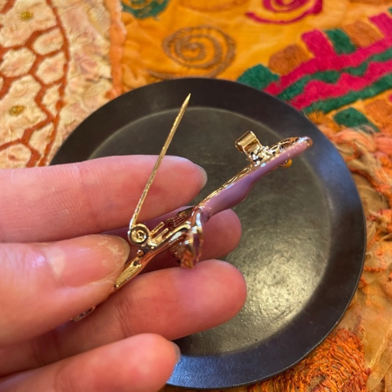 TOPANGA Jewelry Bijou art brooch Ballerina / ビジューアートブローチ バレリーナ プレゼント プチギフト ジャケット 帽子 バッグ ニット キラキラ アクセサリー かわいい ファッション小物