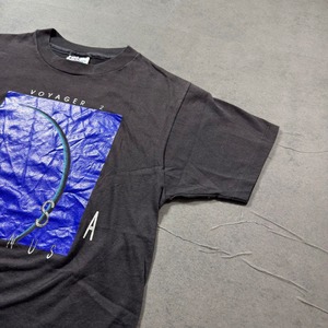 80s NASA TEE Hanes "VOYAGER" M 古着