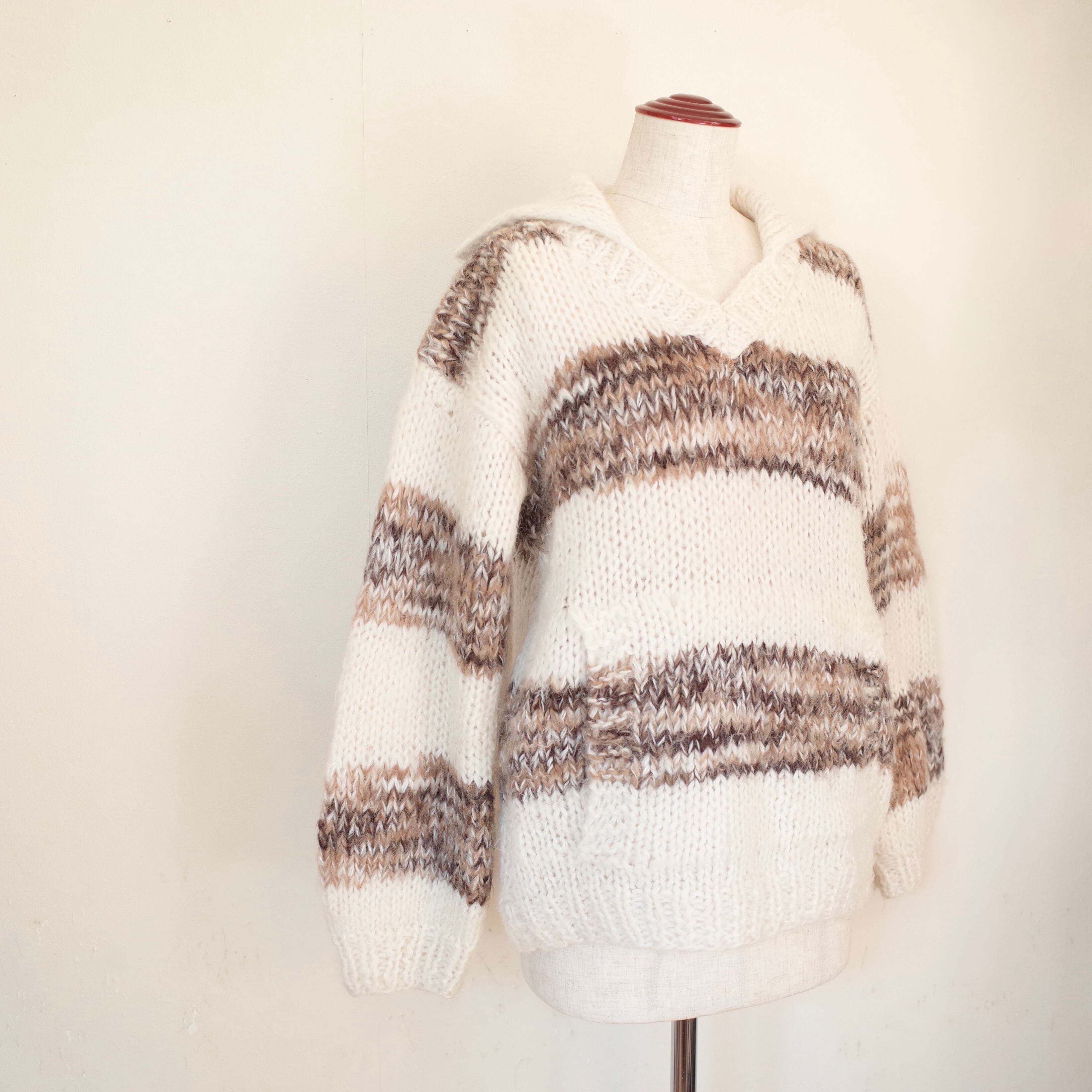Chunky border sweater