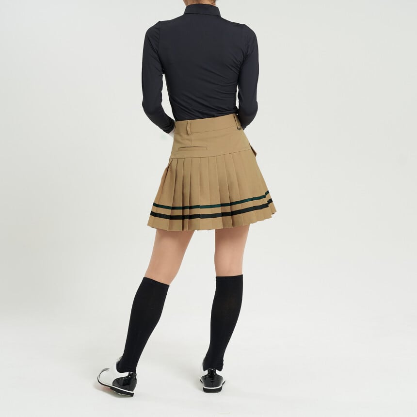ダブルラインサイドポケットポイントプリーツスカート | Festa Golf