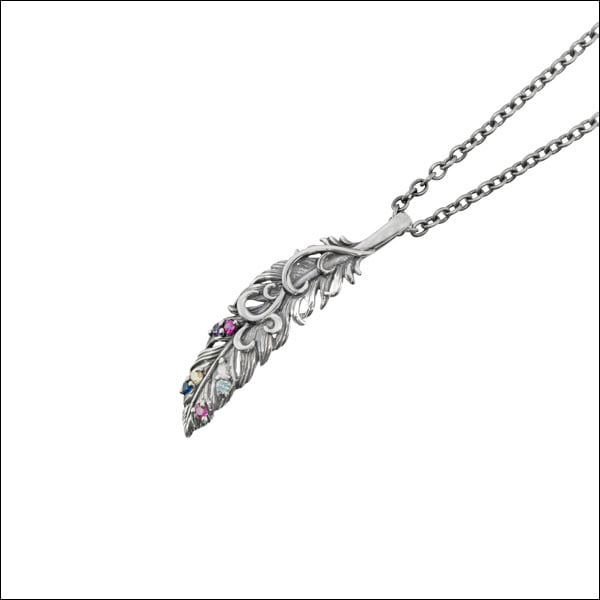 グロリアスフェザーチャーム シルバーネックレス AKP0103 Glorias Feather Charm Silver Necklace　  シルバーアクセサリー Silver jewelry | シルバーアクセサリーブランド アルテミスキングス ARTEMIS KINGS SILVER 