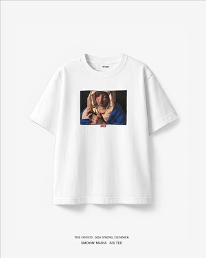 SMOKIN' MARIA S/S TEE  WHITE
