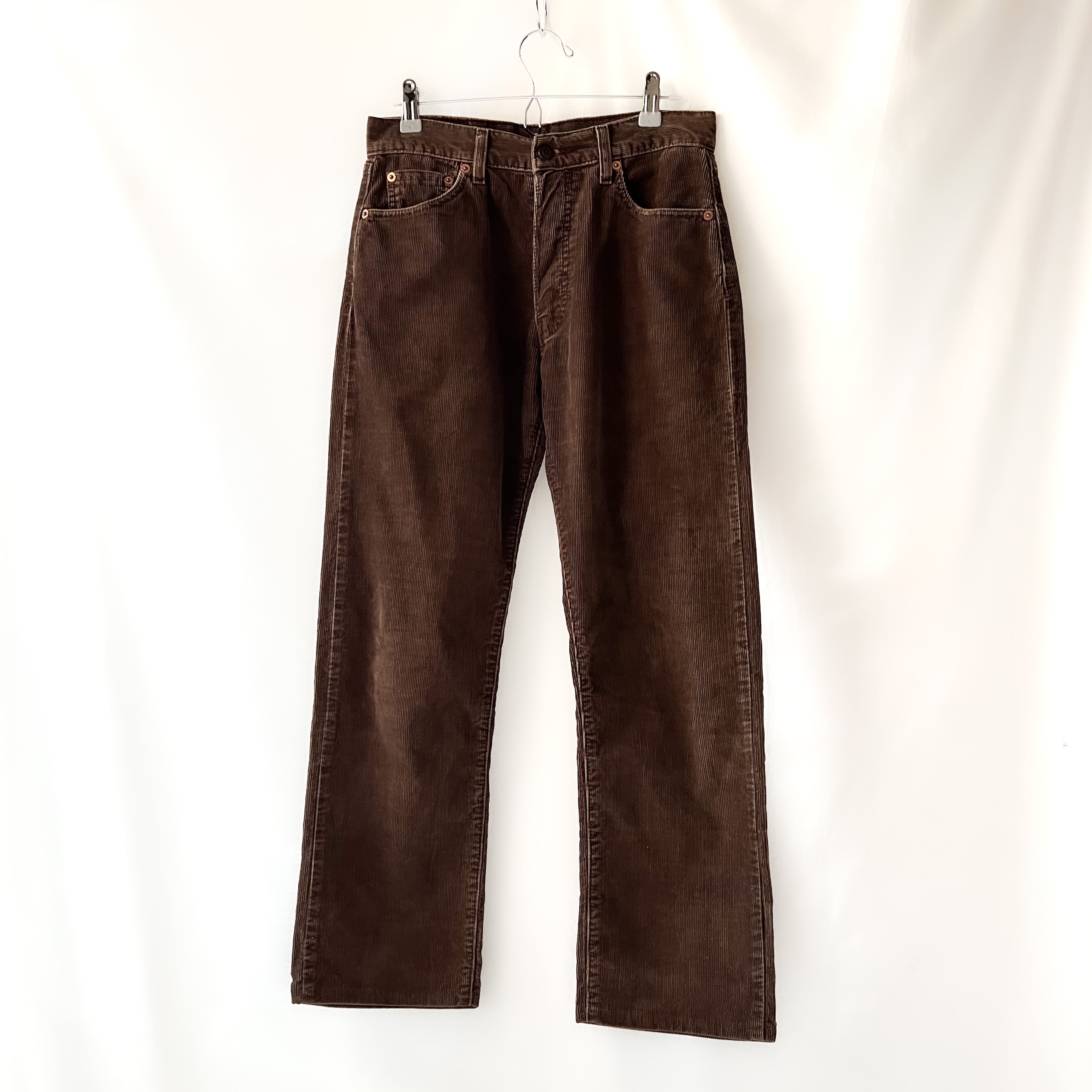97年8月製造 levis 551 made in tunisia brown corduroy pants 90s 90年代 リーバイス551  ブラウンコーデュロイパンツ anti knovum（アンタイノーム）