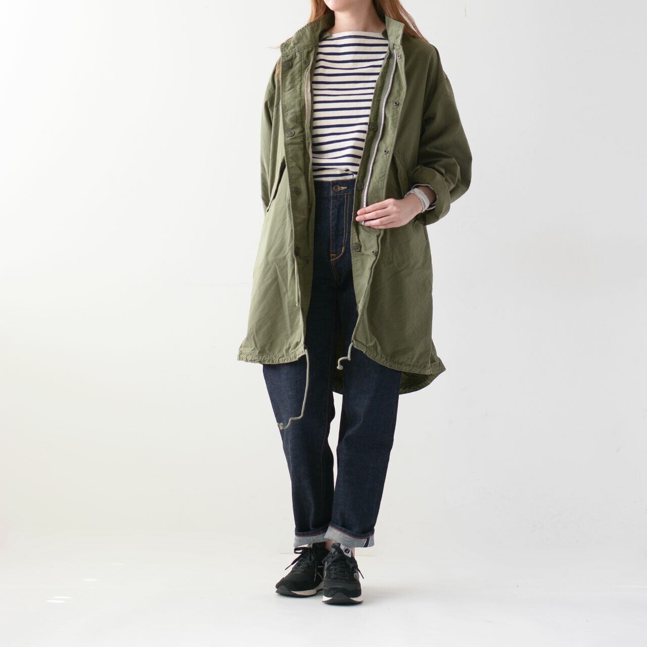orslow / M65 FISH しろい TAIL COAT (03-6065-76) / ARMY GREEN (76)<br>ANDER HUNK ブルゾン、レザージャケット<br>オアスロウ / M- 65 orslow / M65 FISH しろい TAIL COAT (03-6065-76) / ARMY GREEN (76)<br>RALEIGH ダブルライダースジャケット グレー<br>オアスロウ / M- 65