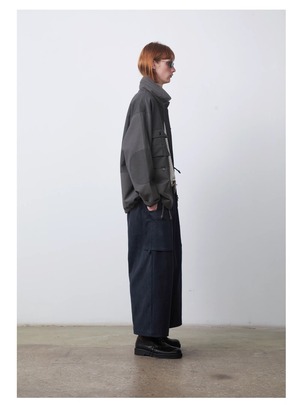 DECESOLO 26AW ベルベットライク ワーククロップドパンツ