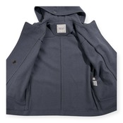 Mademoiselle NON NON マドモアゼルノンノン ダッフル コート サイズ 38/M /パパス/日本製/牛革レザートグル/ブルーグレー系