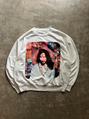 Björk POST ビョーク スウェット クルーネック XL ホワイト 白