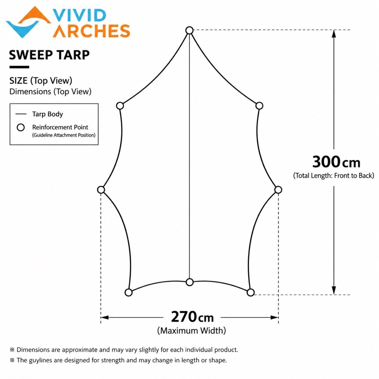 【International Only】Camping tarp/Vivid Arches SWEEP（海外専用ページ）