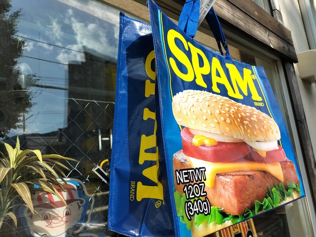 ビッグサイズ　spam スパム　レジャーバッグ　アメリカン雑貨　ショッピングバッグ