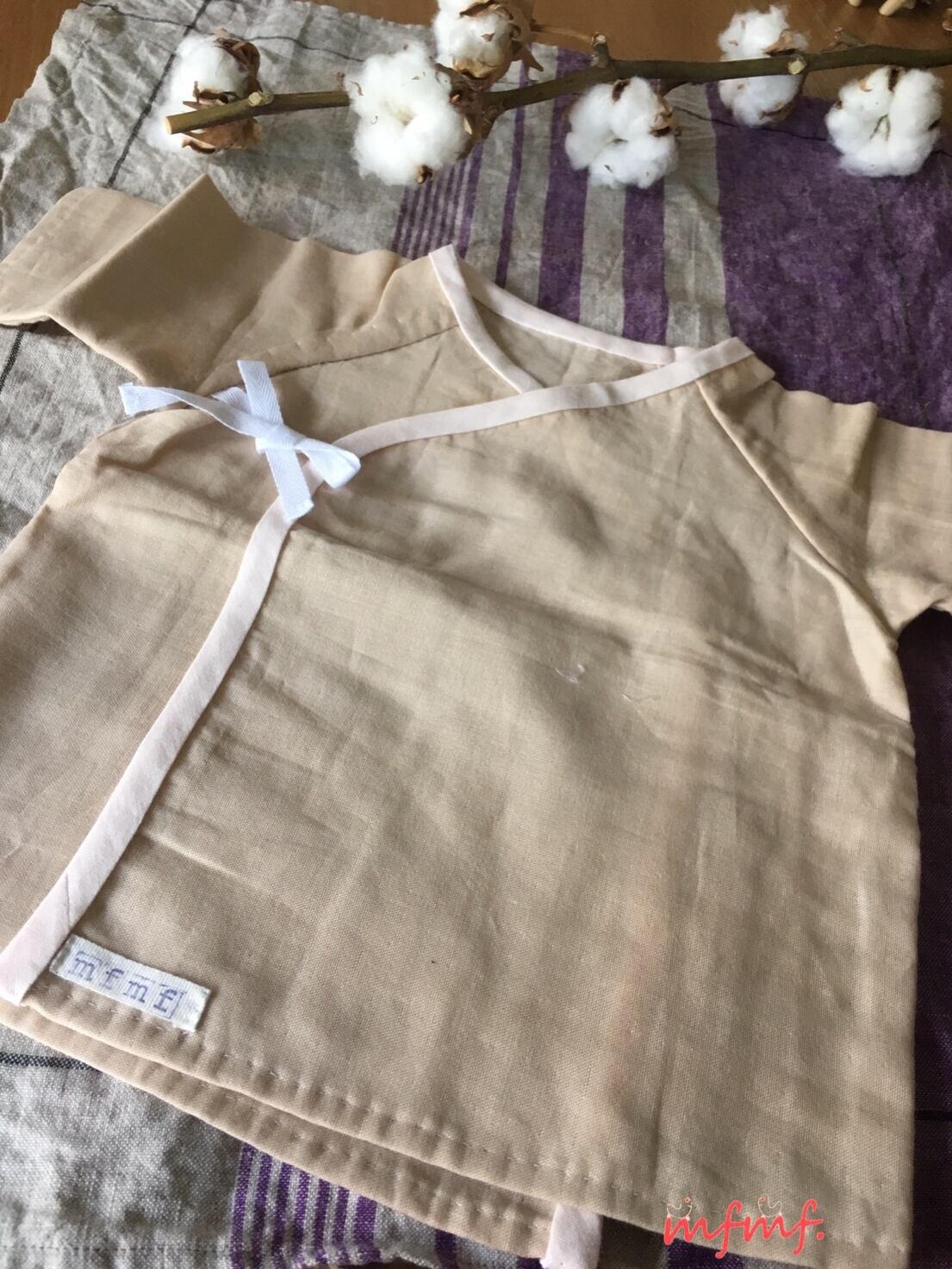 オリジナルワンポイントイラスト入り赤ちゃん用肌着 ダブルガーゼ Mfmf オリジナルワンポイントイラスト入り赤ちゃん用肌着 ダブルガーゼ Mfmf