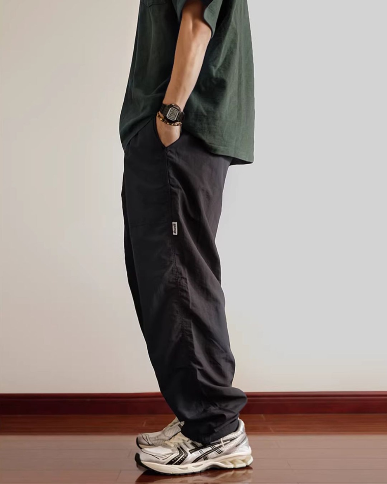 ワイドテーパードイージーパンツ　S0388