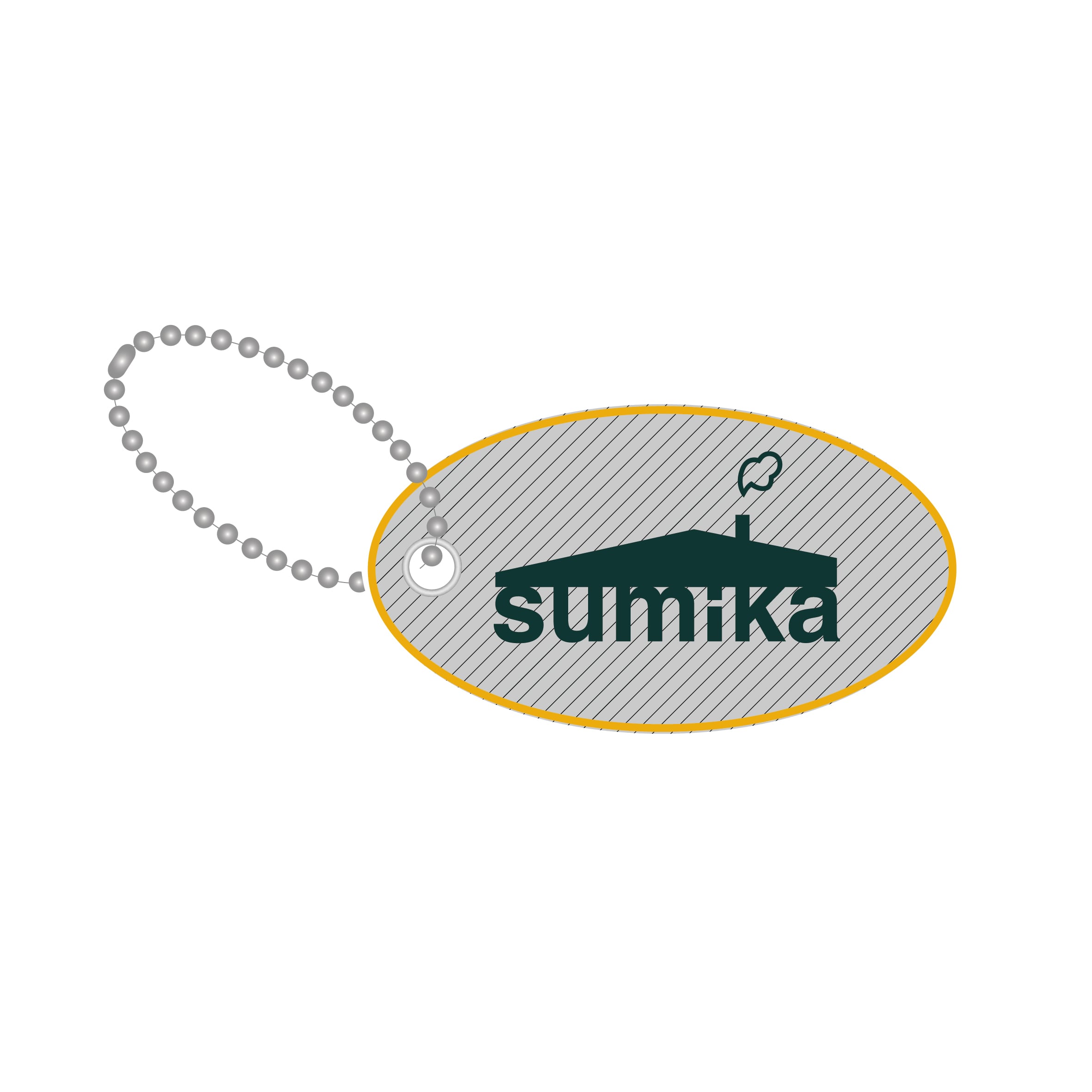 sumika / 蓄光ワッペンキーホルダー
