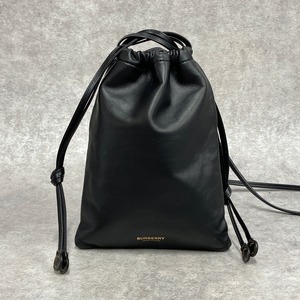 Burberry バーバリー ショルダーバッグ レザー ブラック 7287-202205