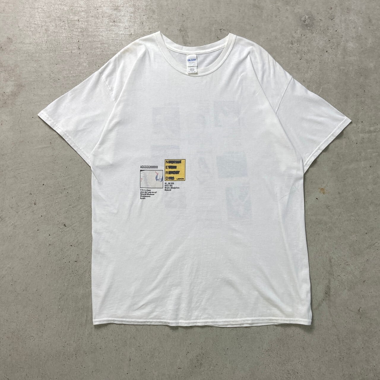 00年代 UNKNOWN グラフィックプリントTシャツ フォトプリント メンズXL