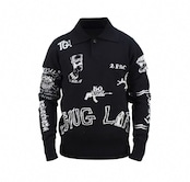 クロスエンブレムロングスリーブニット(gr125)