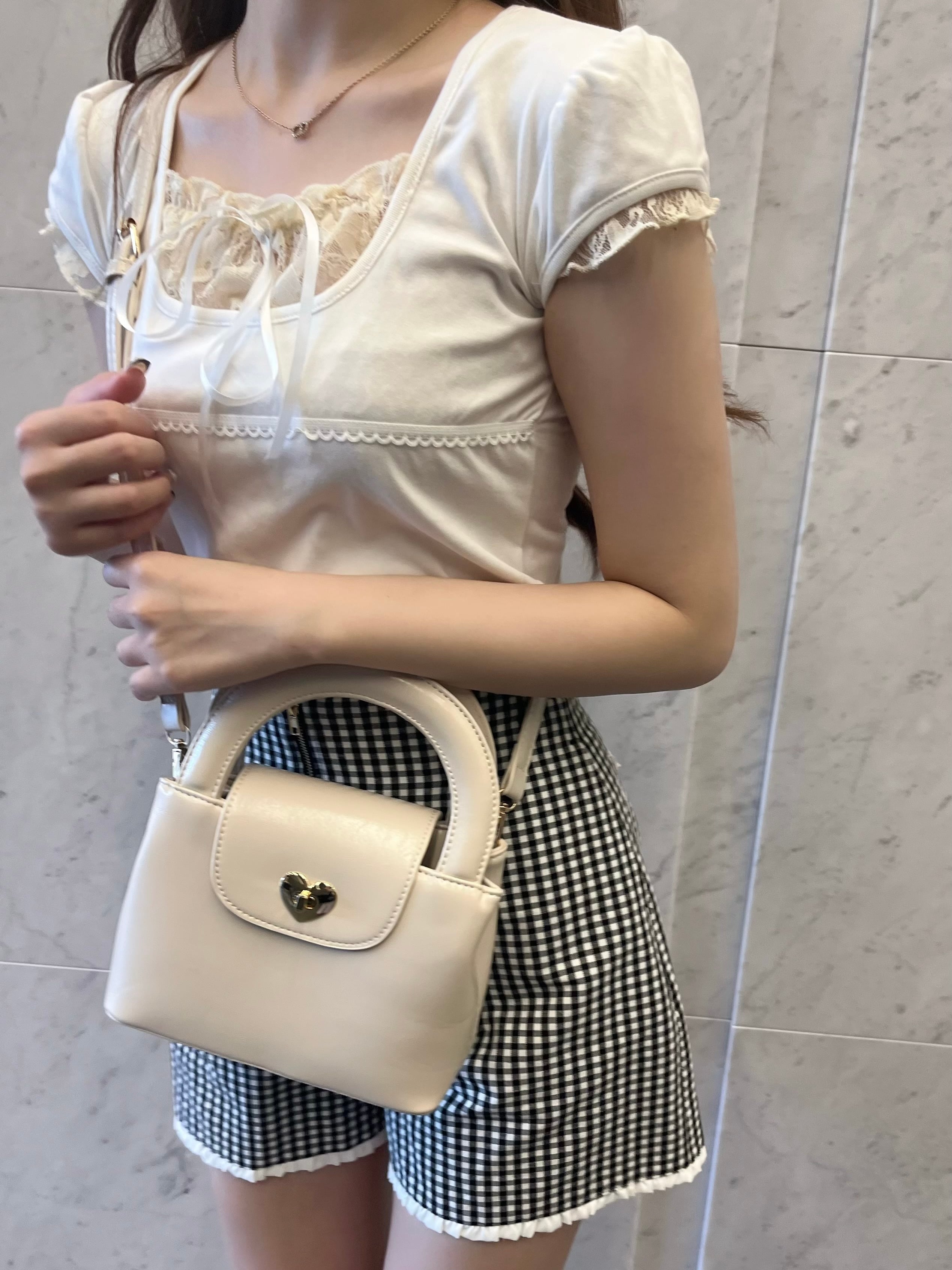 lace layered tops-WHITE
