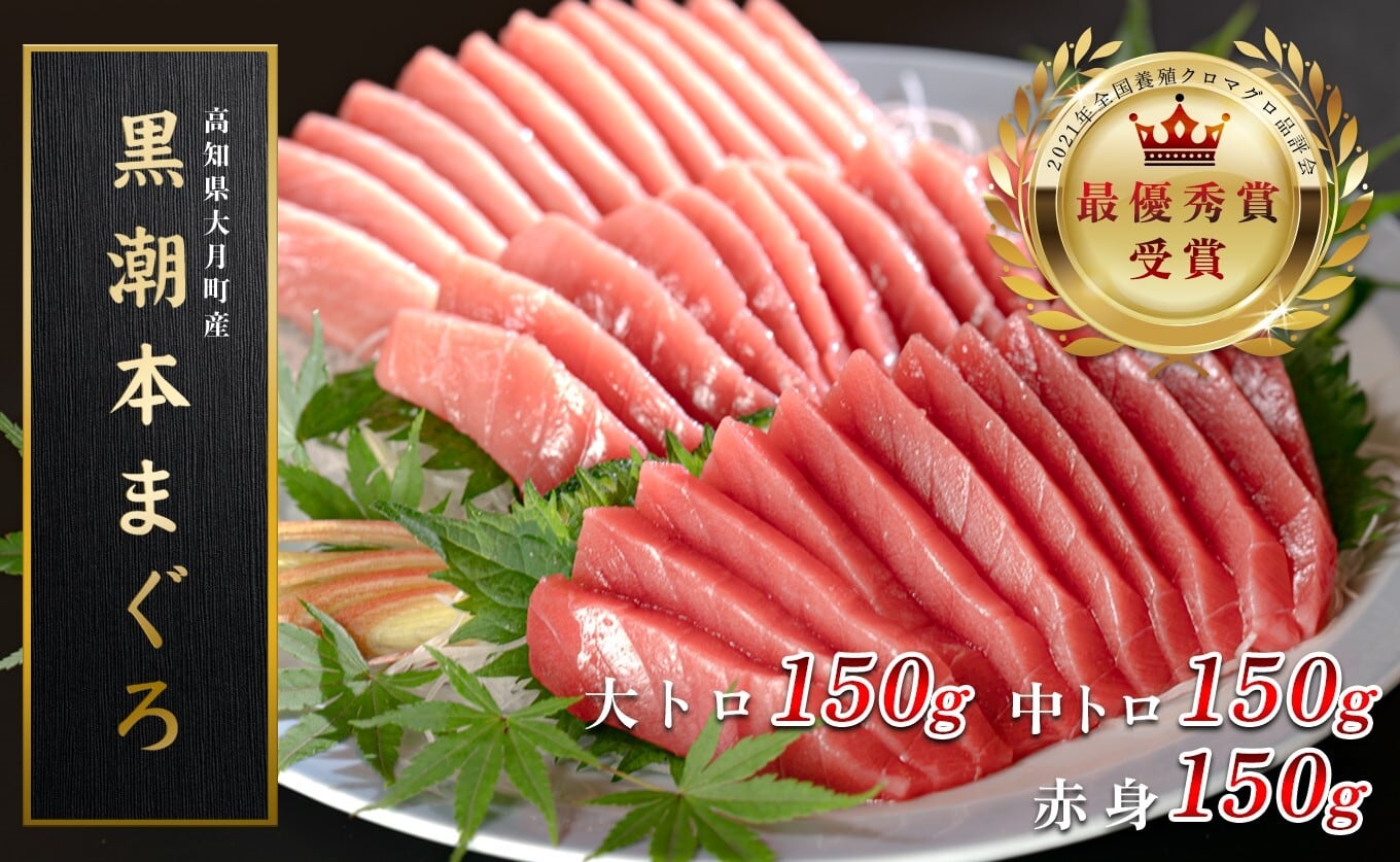 日本一の本まぐろ 最優秀賞受賞 赤身・中トロ・大トロ 3種 各1柵 計