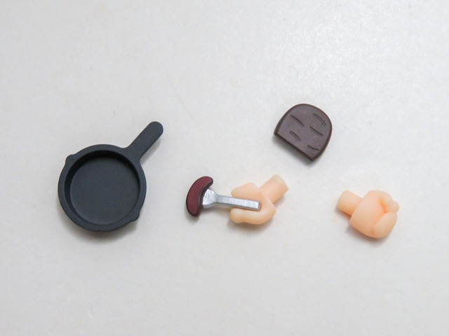 再入荷（A−ランク）【1266】 大垣千明 小物パーツ スキレットと肉　ねんどろいど