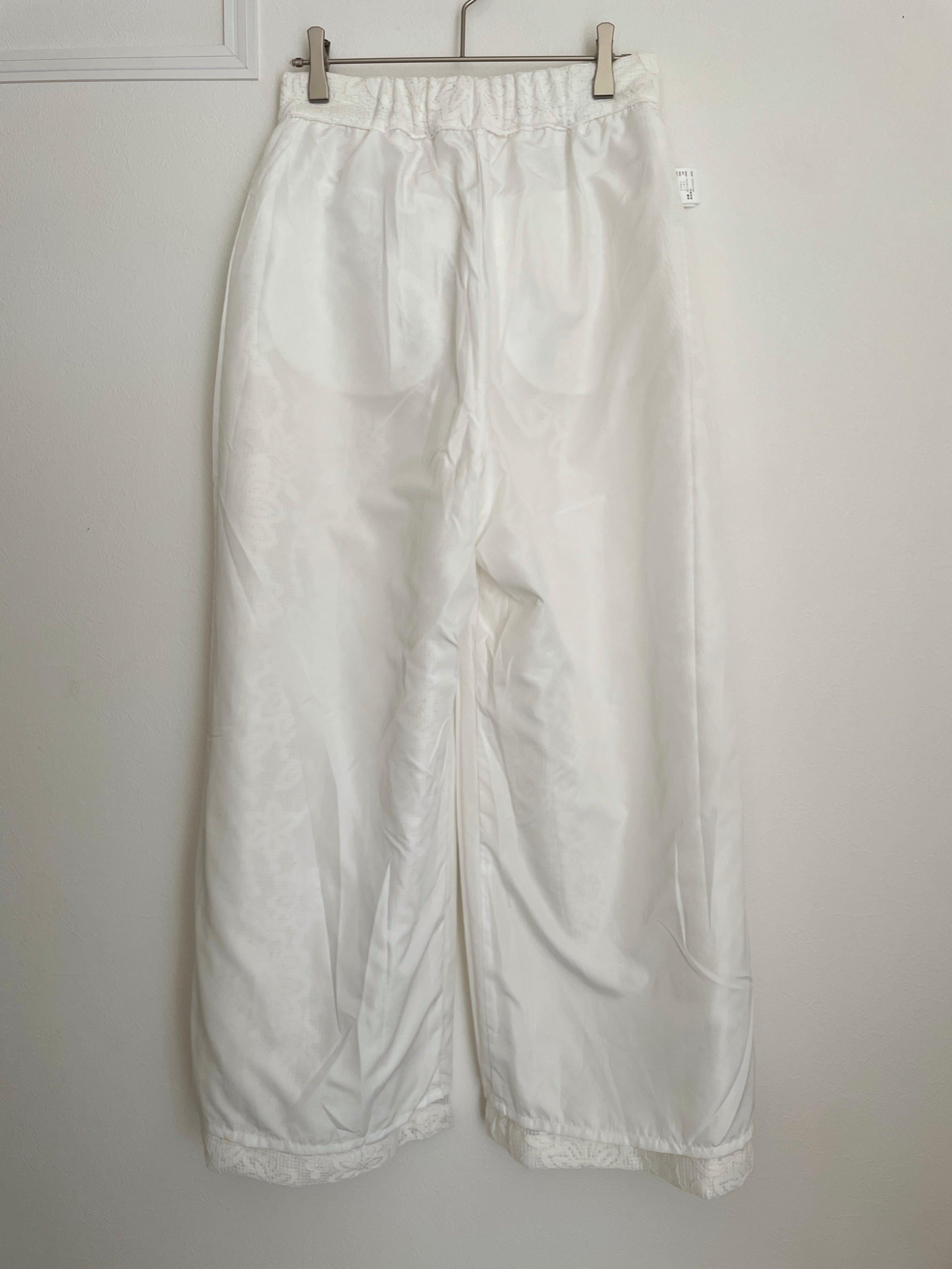 【SELECT】レースワイドパンツ