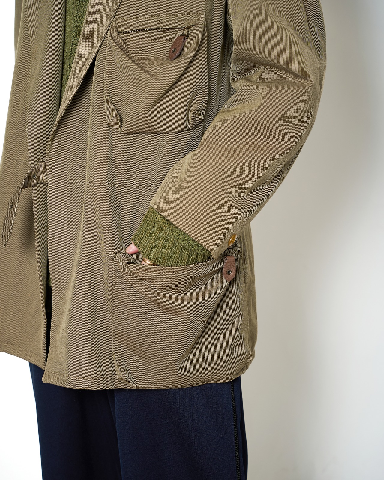 EMPORIO ARMANI "90s Multi Pocket Belted Jacket"