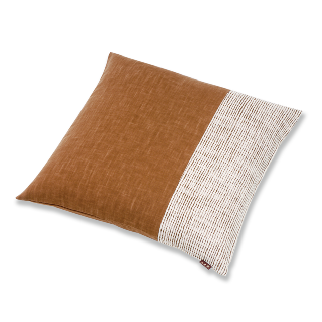 響きあい（パッチワーク）　小座布団（カバーのみ）万筋パッチワーク　TU（栗梅）45×45（クッション対応）