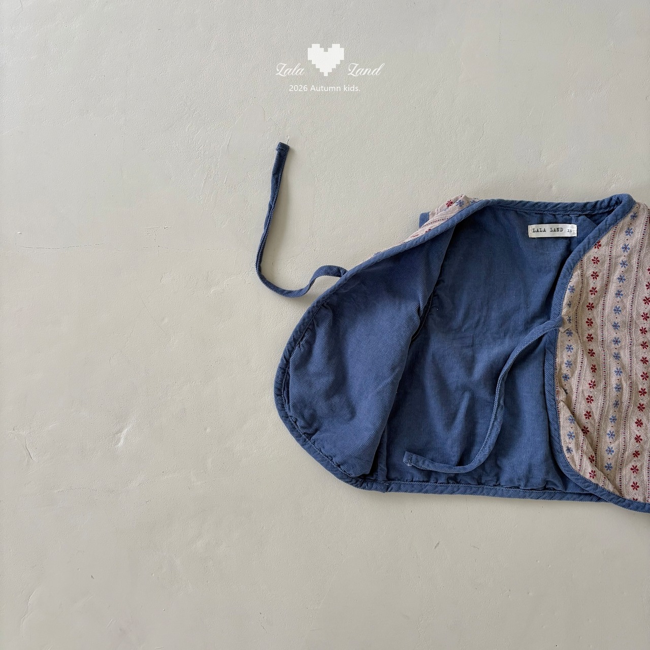 韓国子供服 / LALALAND / 26Autumn / ヒッピー リバーシブル ベスト / 秋服 / キッズ *XS~XL*