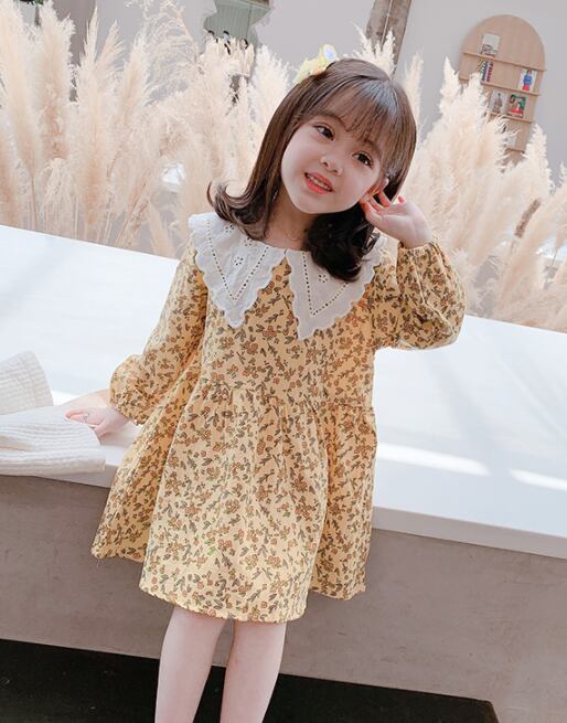 ふんわり可愛い☆小花柄 フレア ワンピース】 ワンピース 子供服