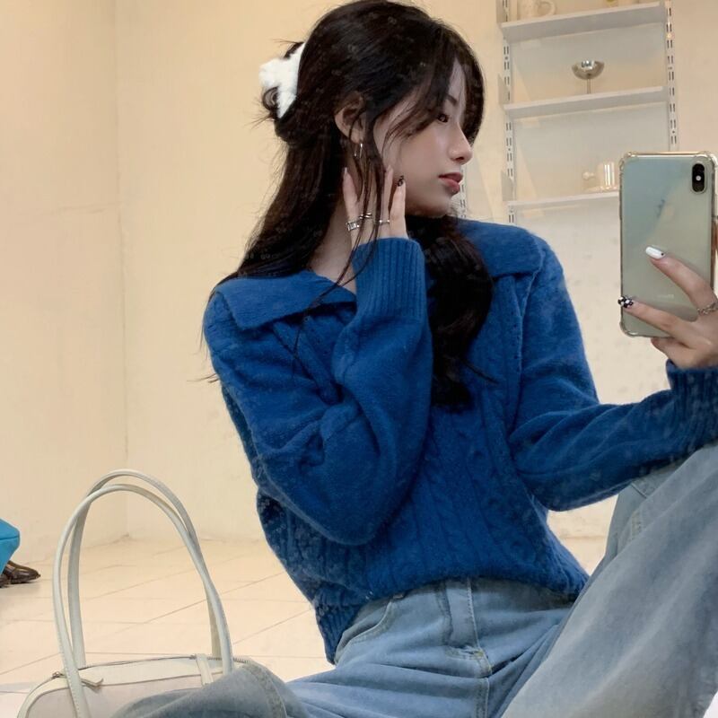 セーター オータムウィンタールーズ薄手トップス 秋物 冬物 1号婦人91670194134