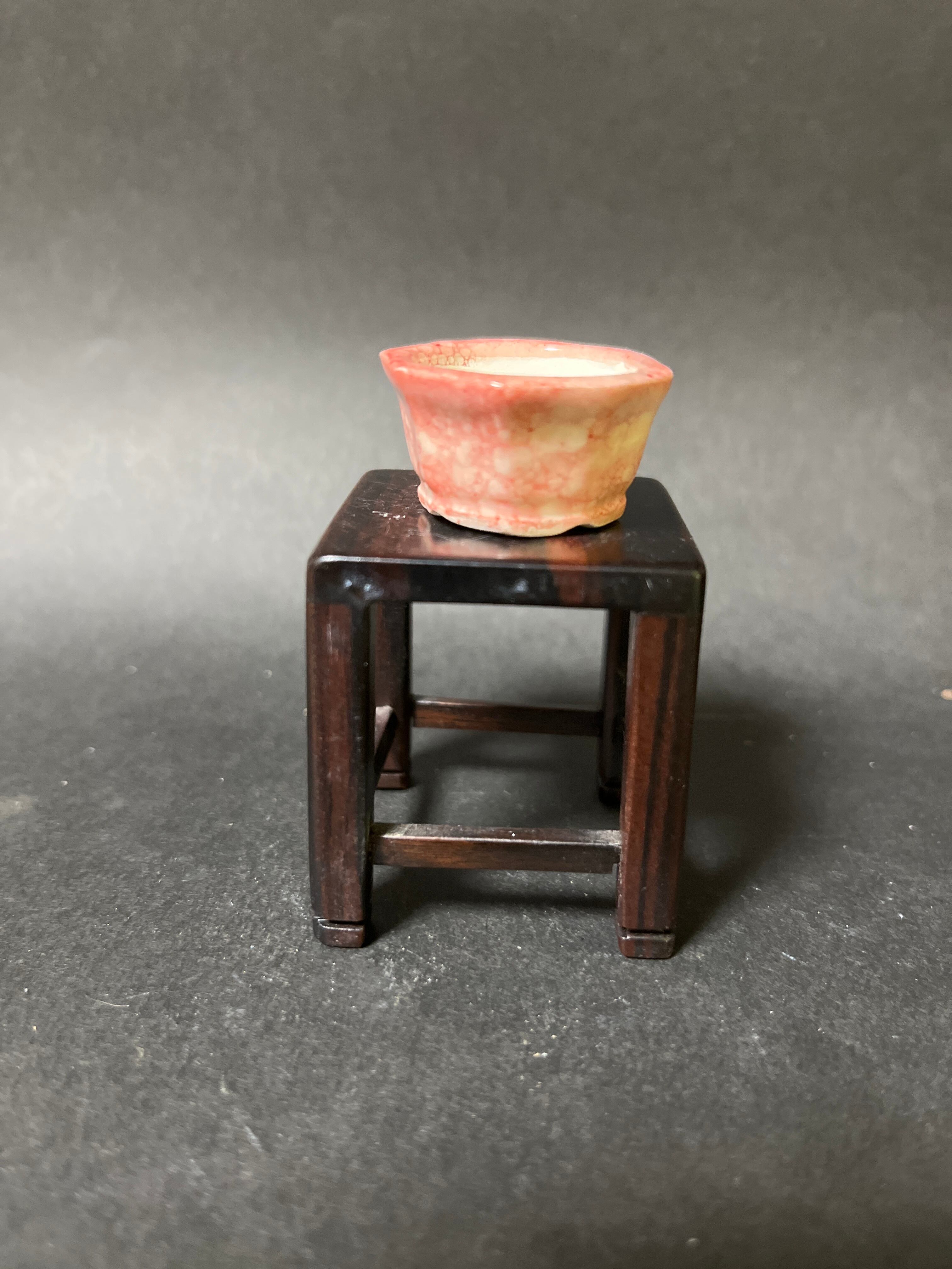 絵付け丸鉢 6-8 | 信心のミニ盆栽鉢販売