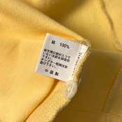 Brooks Brothers ブルックスブラザーズ ワンポイント 鹿の子 半袖 ポロシャツ XL/イエロー メンズ