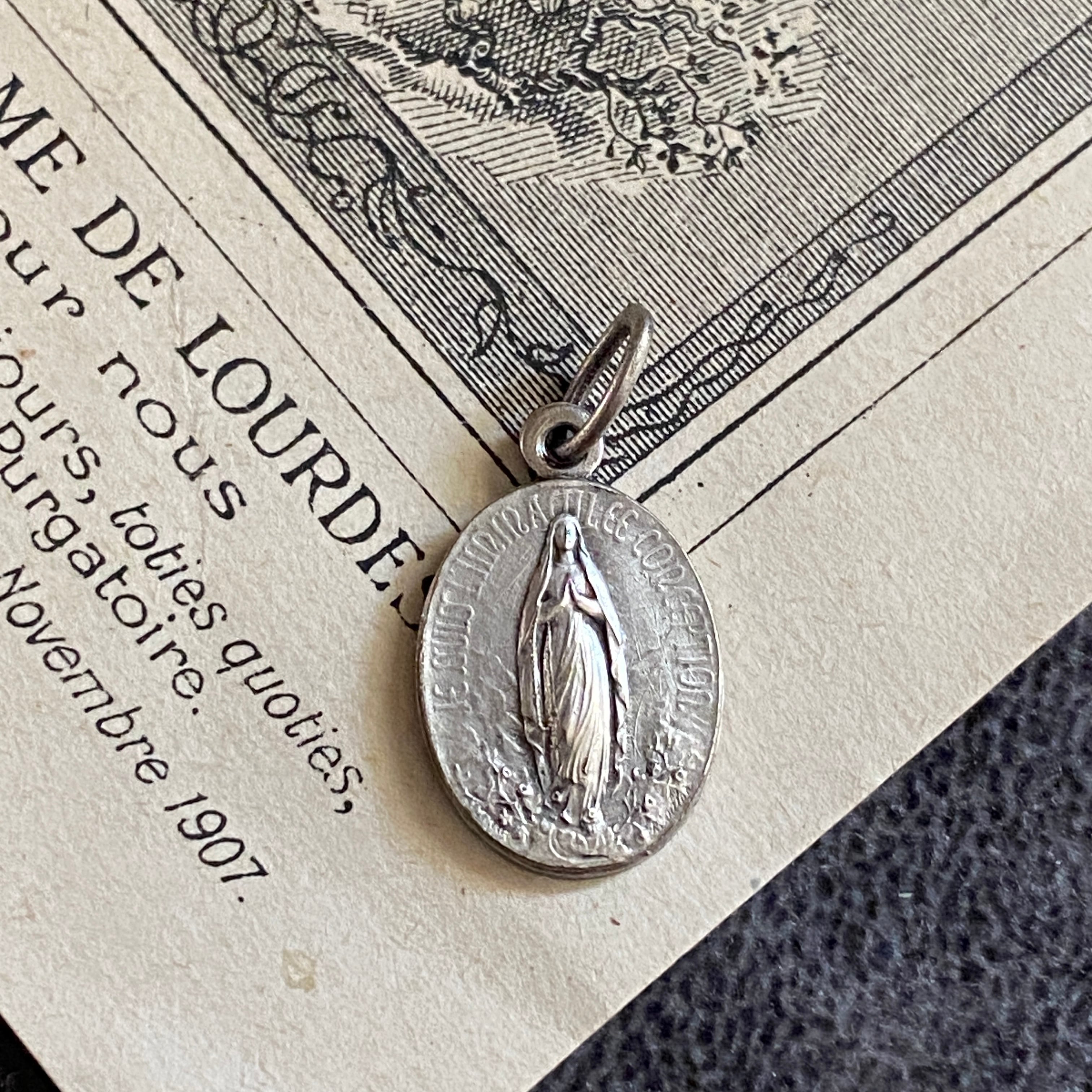 聖母マリア | Antique medaille Mary