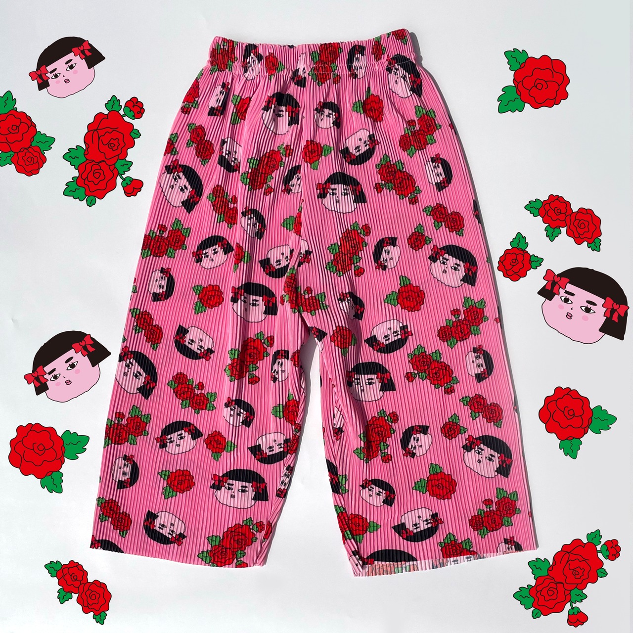 PLEATS! pants - Pink
