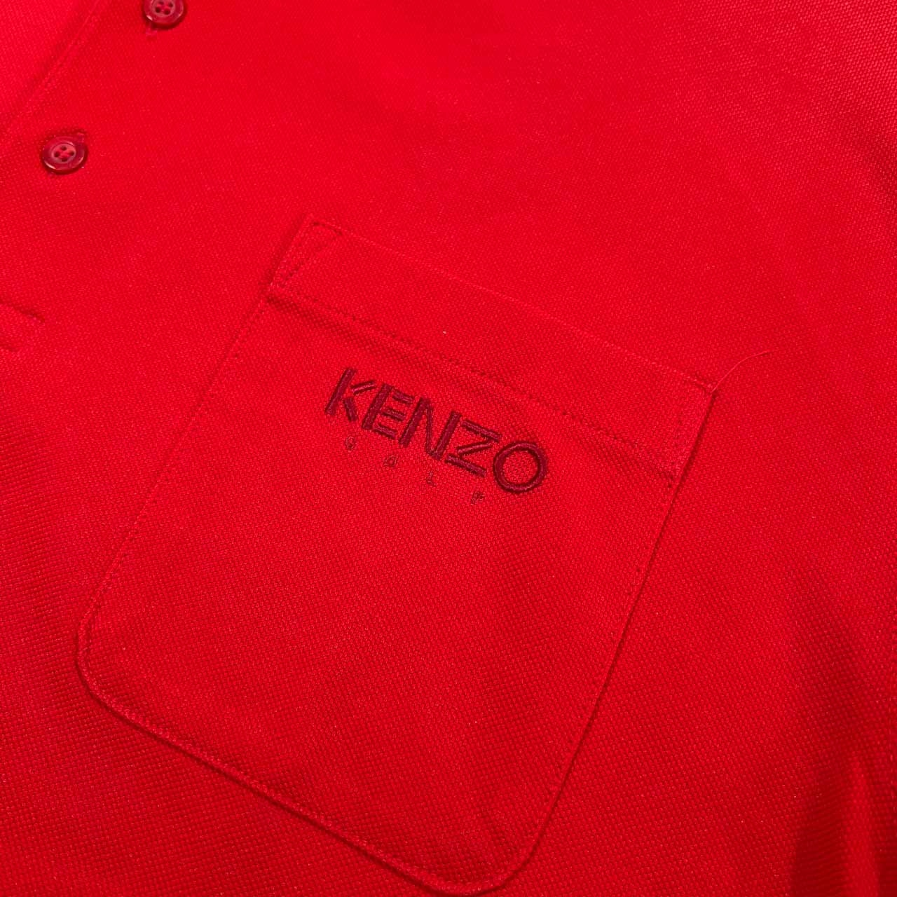 KENZO GOLF ケンゾー ゴルフ 襟裏総柄 半袖 ポロシャツ サイズ 4 /レッド/メンズ/ビンテージ