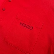 KENZO GOLF ケンゾー ゴルフ 襟裏総柄 半袖 ポロシャツ サイズ 4 /レッド/メンズ/ビンテージ