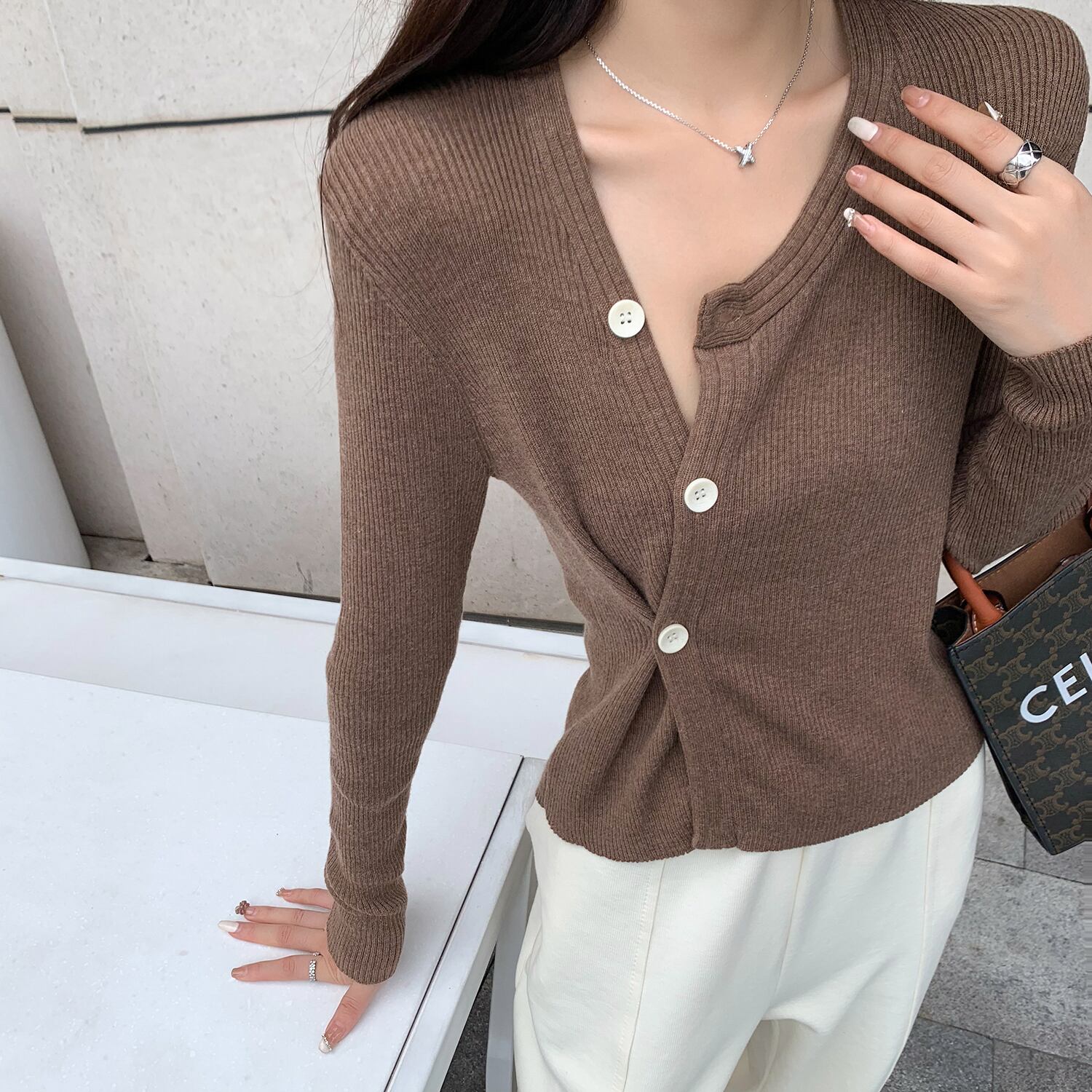 オータム薄手ニットトップス 秋物 6Du_Shop_Women98308771839