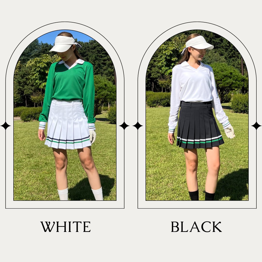 韓国ゴルフPGプリーツスカート